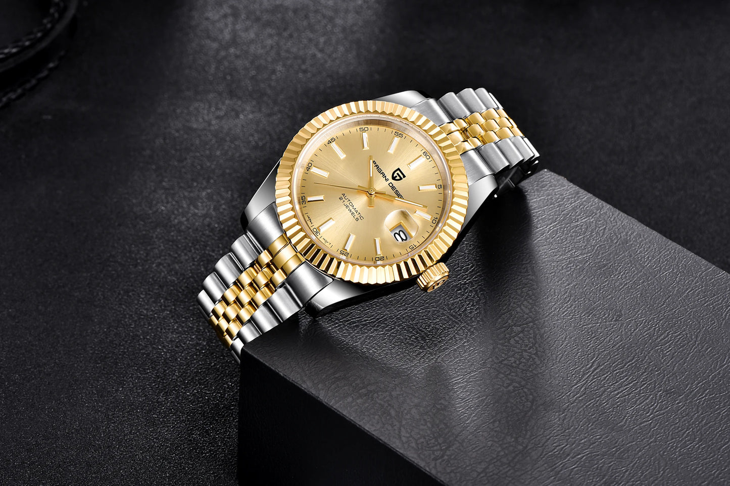 PAGANI DESIGN Man Mechanical Watch Top Brand Luxury Automatic Watch Stainless Steel 100m Waterproof Watch Men Clock Reloj Hombre