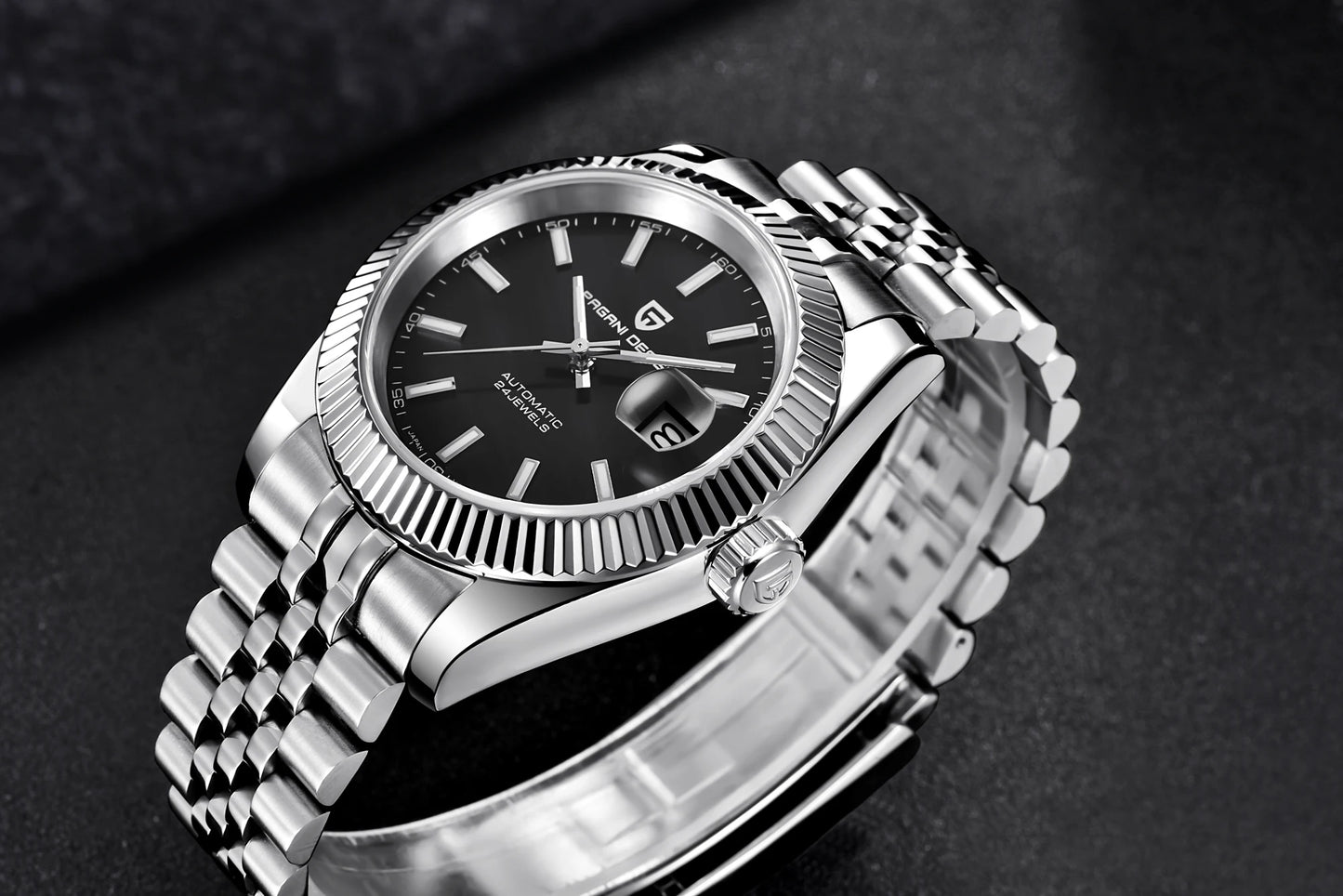 PAGANI DESIGN Man Mechanical Watch Top Brand Luxury Automatic Watch Stainless Steel 100m Waterproof Watch Men Clock Reloj Hombre