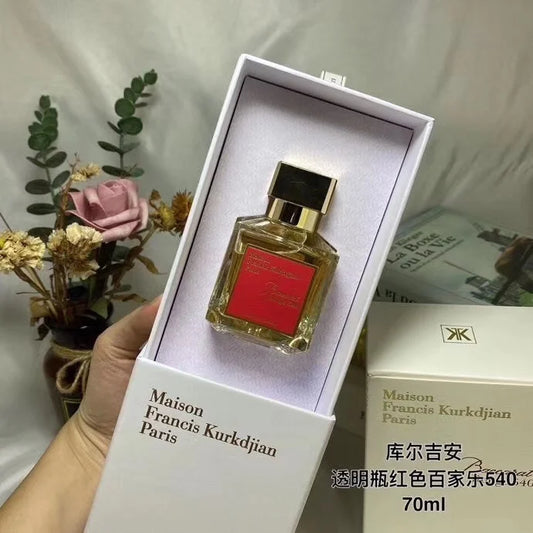 Free Shipping Dubai Luxury Women's Perfume Red Baccaratt70ml Perfume High-End Wholesale Gift with Original Box Elegant Style