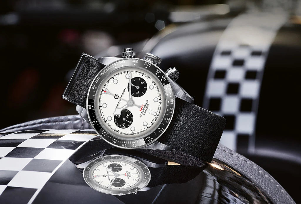 PAGANI DESIGN 2024 New BB Panda Retro Sport Chronograph Luxury Quartz Watch For Men Sapphire mirror 10Bar Waterproof Wrist Watch