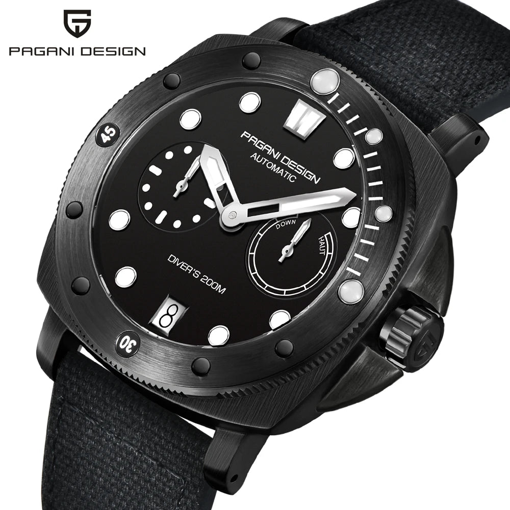 PAGANI DESIGN Mechanical Wristwatches Brand CAL.2C10 watches Sapphire Glass AR coating 200M Waterproof Chrono Clock reloj hombre