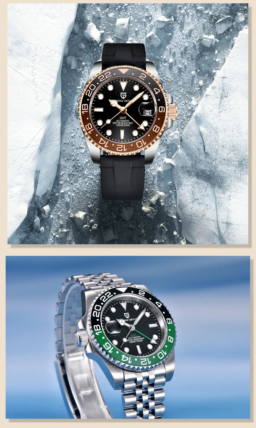 PAGANI DESIGN Men Watch Original Automatic Mechanical Watch For Man Scale Waterproof Luminous StainlessSteel watch Reloj PD-1662