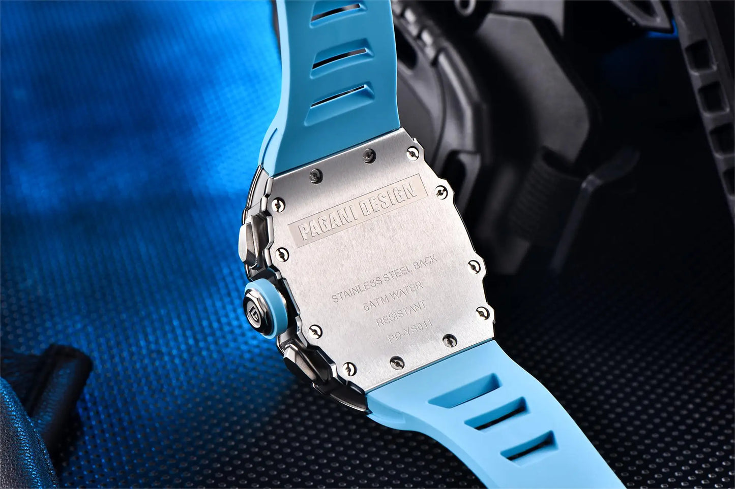 PAGANI DESIGN 2025 Barrel Shaped Hollow Classic Men Quartz Watches Multiple Time Zone Sapphire Glass Waterproof Chronograph Gift