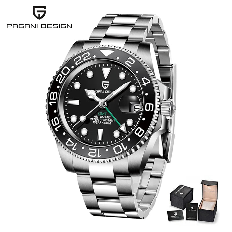 PAGANI DESIGN Men Watch Original Automatic Mechanical Watch For Man Scale Waterproof Luminous StainlessSteel watch Reloj PD-1662