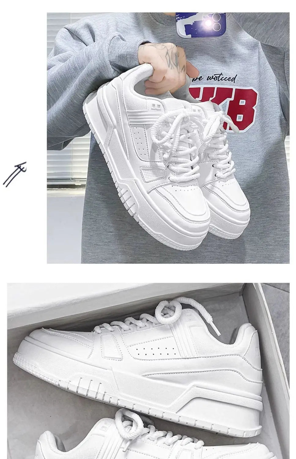 Men's Sneakers Jogging Shoes New Fashion Platform Shoes Men Outdoor Designer Trainers Beathable Running Sneakers Mens Tenis Shoe