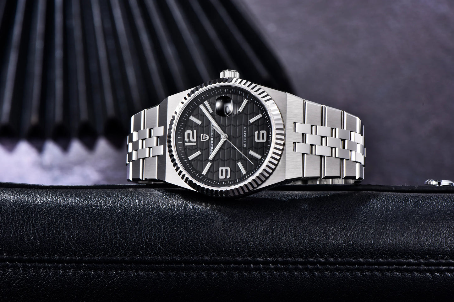 PAGANI DESIGN 3D Rhombus Dial Watches Luxury Automatic Watch Men Stainless steel Mechanical Wristwatch For Gift Box 2025 New