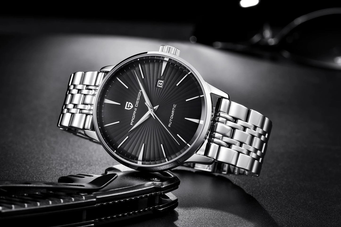 PAGANI DESIGN watch men's luxury retro mechanical watch men's watch gift box leather stainless steel waterproof case men's watch