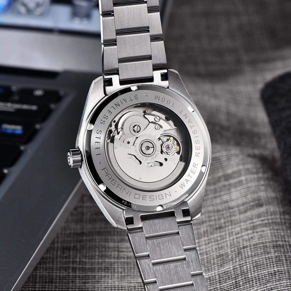 PAGANI DESIGN men's Watch 1788 Light Luxury Mechanical Watch Men's gift Box NH34A Movement Sapphire glass Waterproof Men's Watch