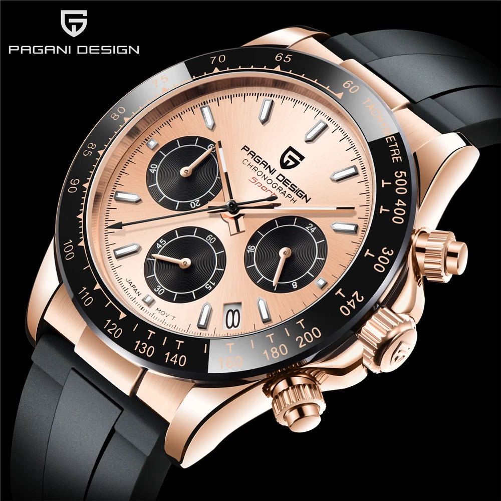 2024 PAGANI DESIGN Watch Men Quartz Top Brand Luxury Automatic Date Wristwatch for Men Waterproof Sport Chronograph Clock Mans