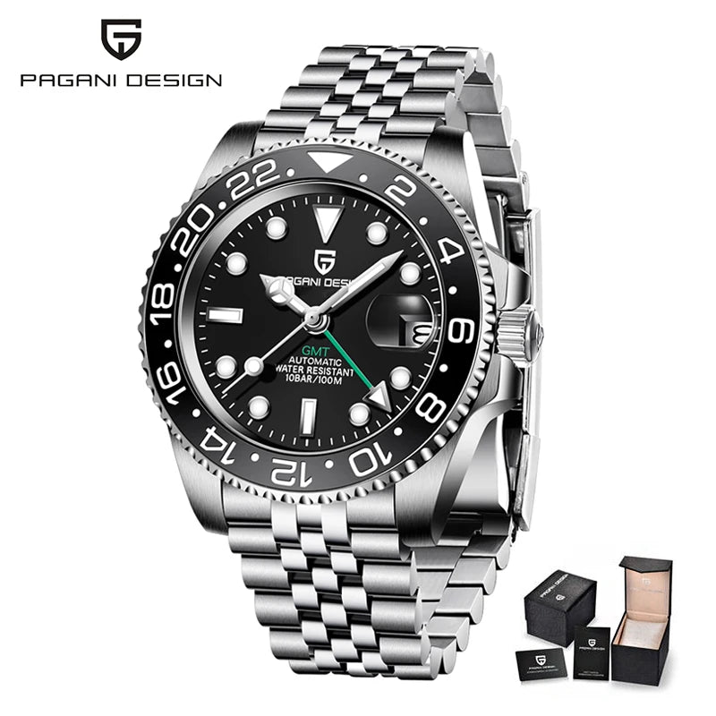 PAGANI DESIGN Men Watch Original Automatic Mechanical Watch For Man Scale Waterproof Luminous StainlessSteel watch Reloj PD-1662