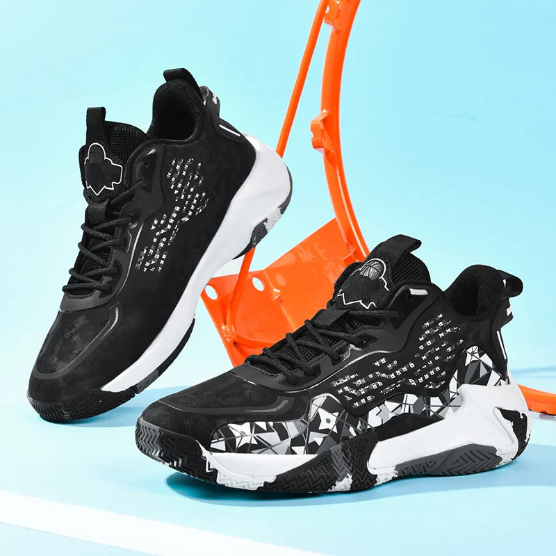 Men's Basketball Shoes Have Strong Jumping Ability Trendy and Versatile Street Style Fashionable and Lightweight