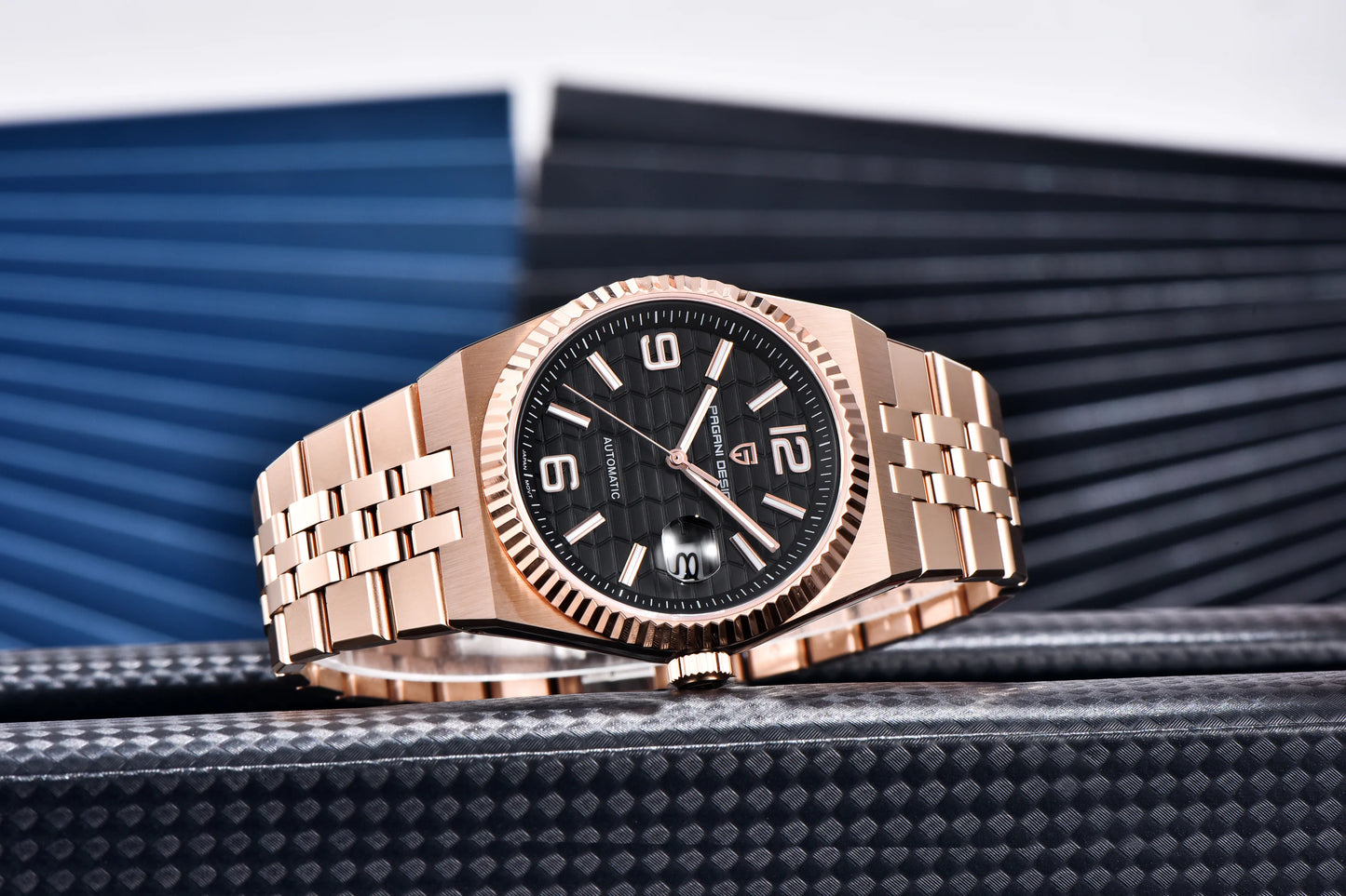 PAGANI DESIGN 3D Rhombus Dial Watches Luxury Automatic Watch Men Stainless steel Mechanical Wristwatch For Gift Box 2025 New