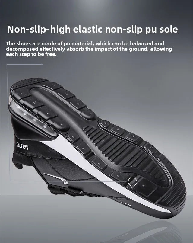 Leather Running Shoes for Men Casual Sports Sneakers Original Walking Jogging Air Cushion Male Trainers 2025 Big Size 45 46 47