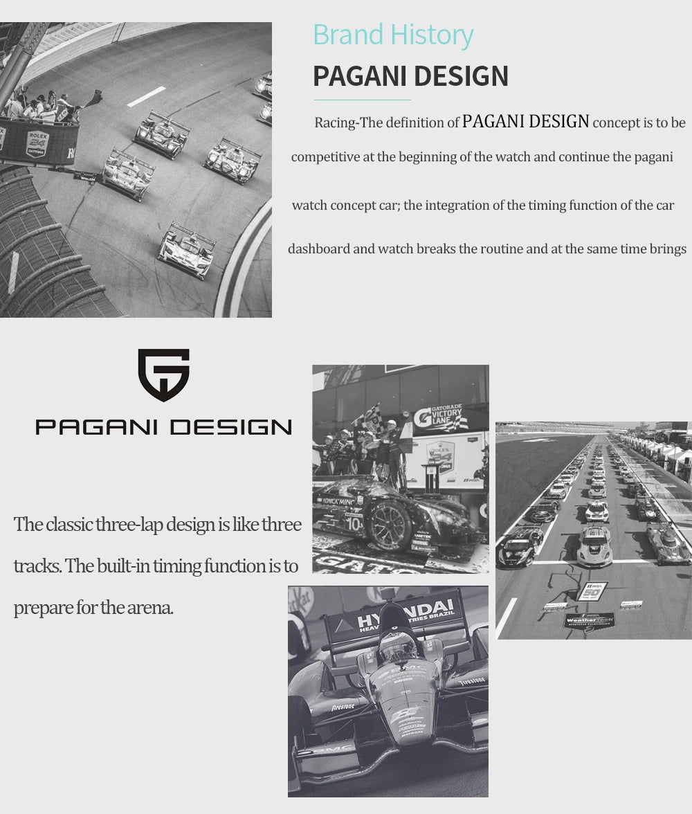 PAGANI DESIGN 2025 New Gold 1644 Men's Watches Top Brand Luxury Mens Quartz Wrist Watch Men Watch Men Sport Chronograph+Gift Box