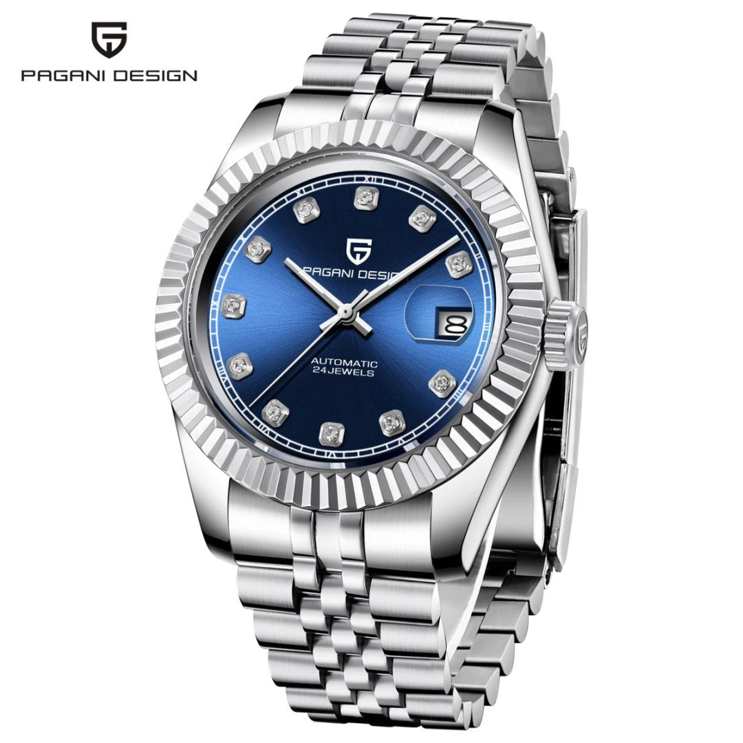 PAGANI DESIGN Men Mechanical Watch Luxury Automatic Watch Sport Stainless Steel 100M Waterproof Watch for Men