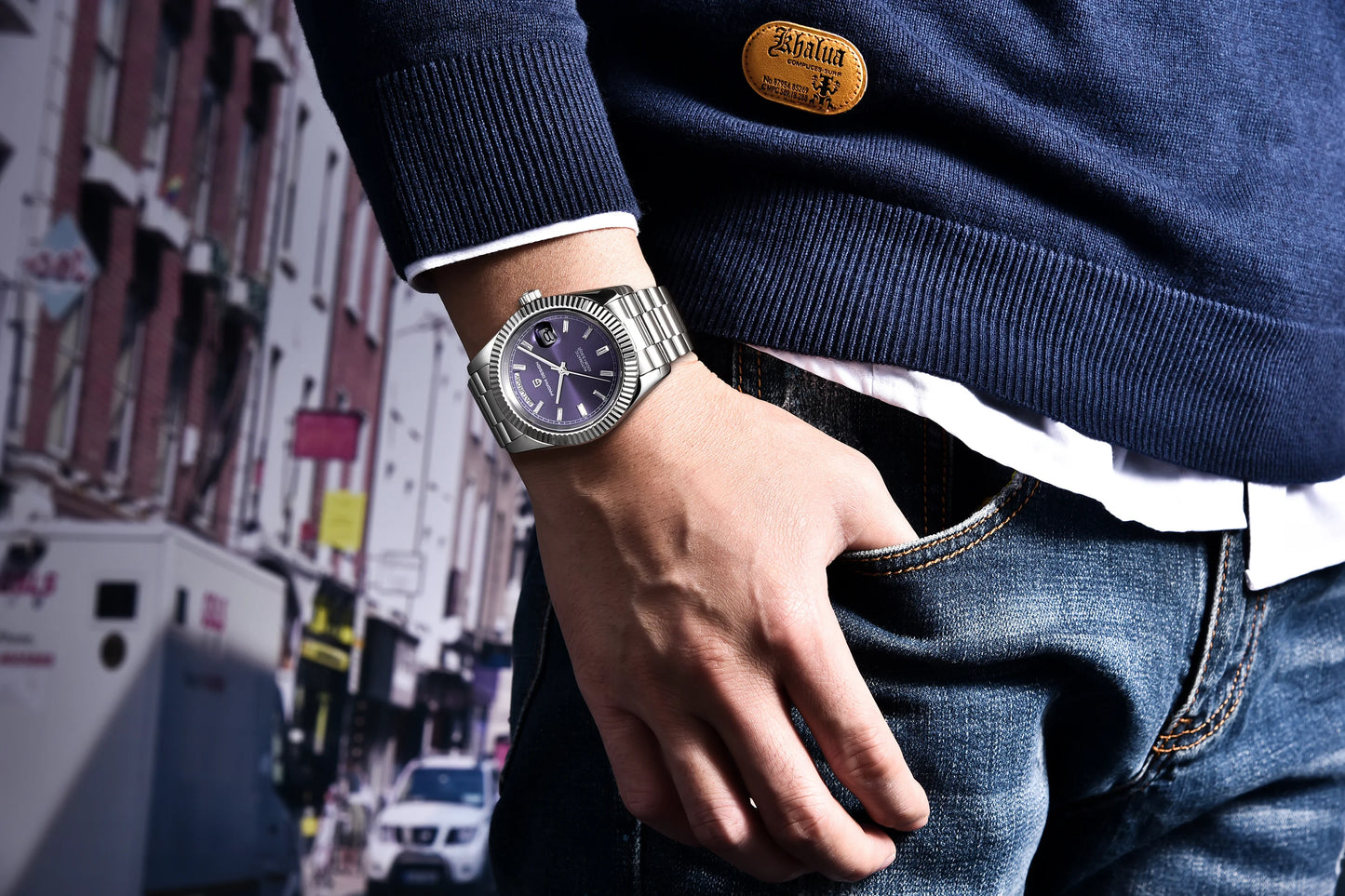 PAGANI DESIGN 2025 New Luxury Rose Gold DD40 Automatic Watch For Men NH36A Mechanical Wristwatch Men Stainless steel Waterproof