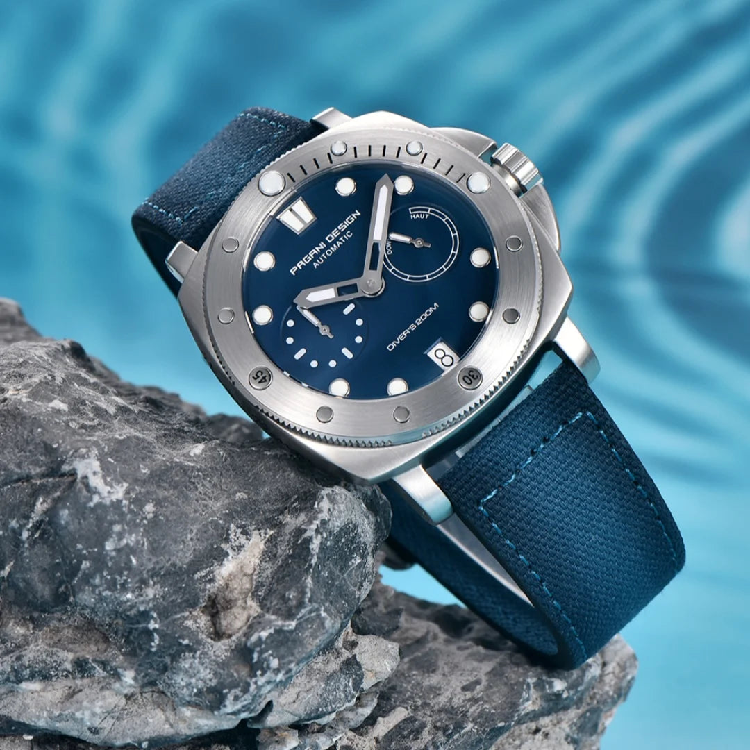 PAGANI DESIGN Men's Watches New Diver Automatic Mechanical Watch Sapphire Stainless Steel Sport 20 Bar Clock Relogios Masculino