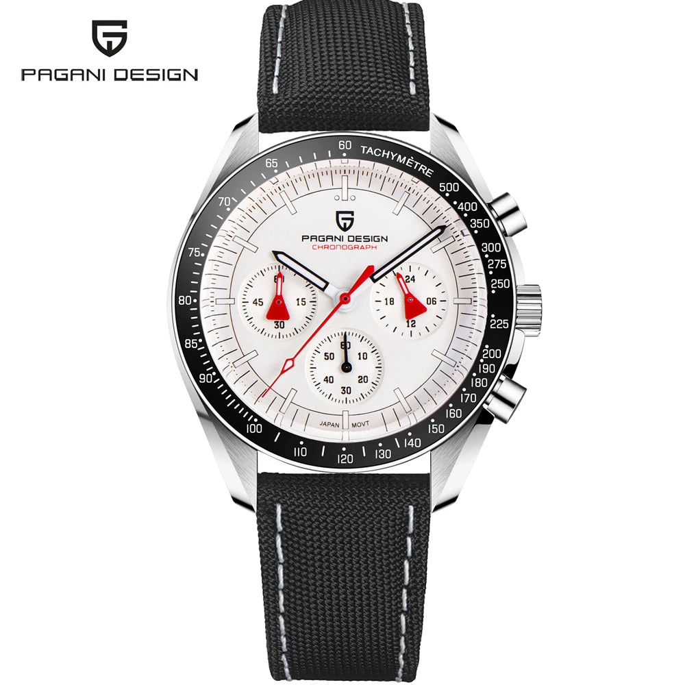 PAGANI DESIGN 2025 Men's Watches Luxury Quartz Watch For Man Chronograph AR Sapphire Mirror Auto Date Wrist Watches Reloj Hombre