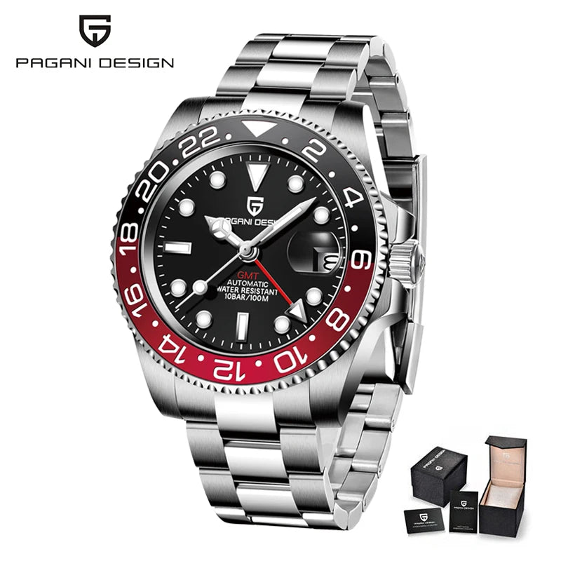 PAGANI DESIGN Men Watch Original Automatic Mechanical Watch For Man Scale Waterproof Luminous StainlessSteel watch Reloj PD-1662