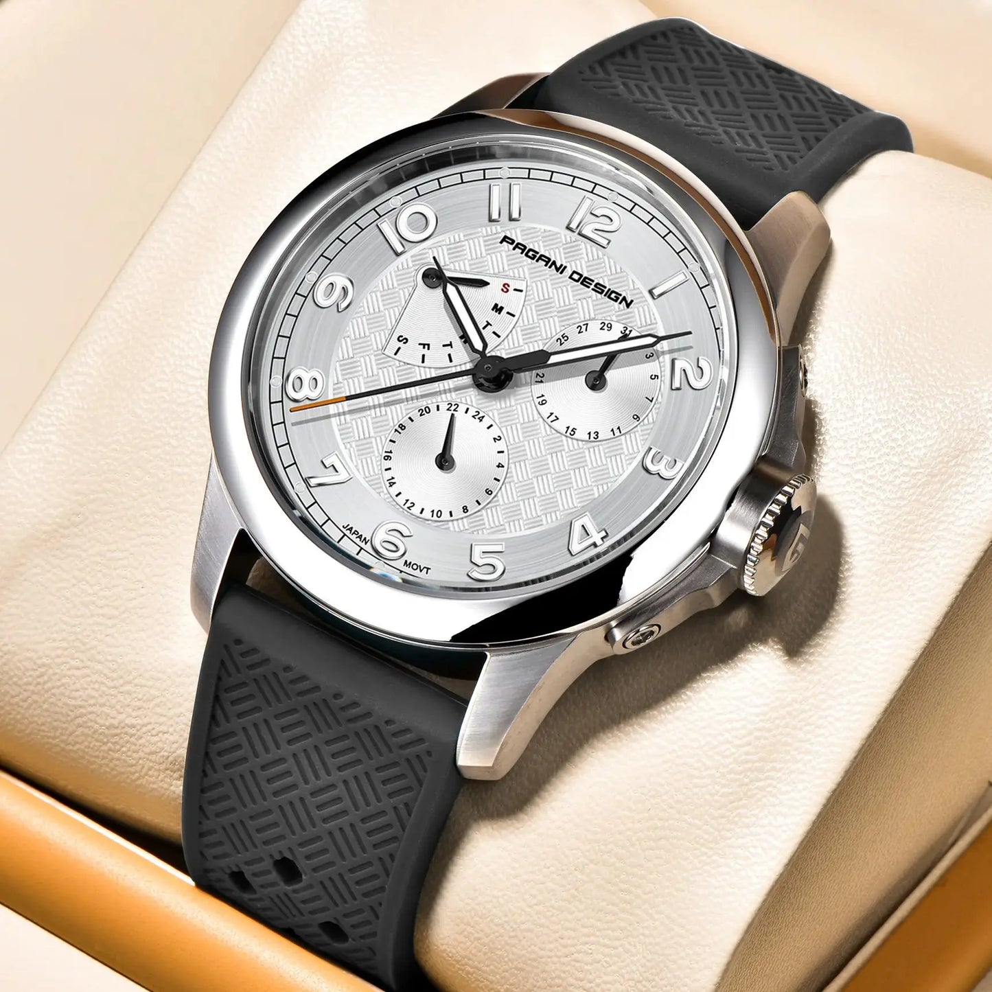 PAGANI DESIGN 2024 New Men's Watches Luxury Quartz Watch Men Multifunction Date Wrist watch Men Sapphire crystal Japan VH88 Movt