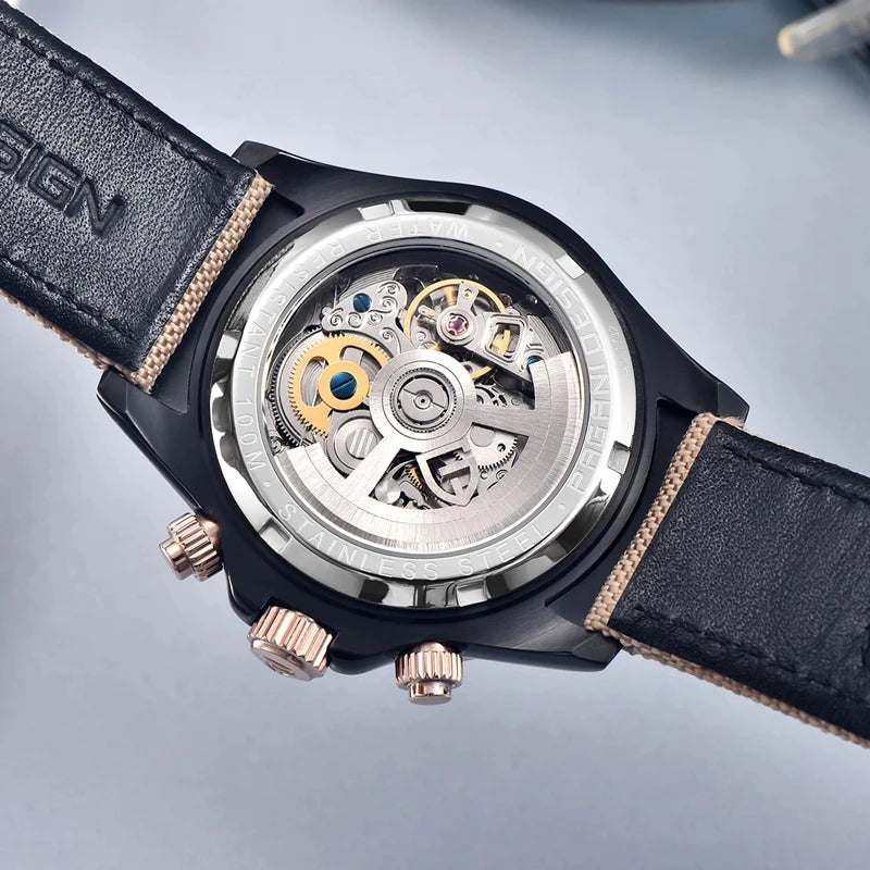 PAGANI DESIGN V2 40MM Rainbow Circle Luxury Men's Mechanical Watch Multifunction Automatic Watch Men's Sapphire Glass Waterproof