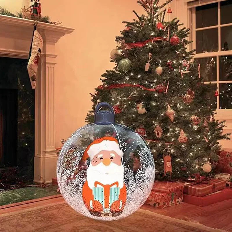 Christmas Inflatable Luminous LED Transparent Ball Decoration Outdoor Indoor Hanging Decor Giant Light Glow Large Balls Balloon
