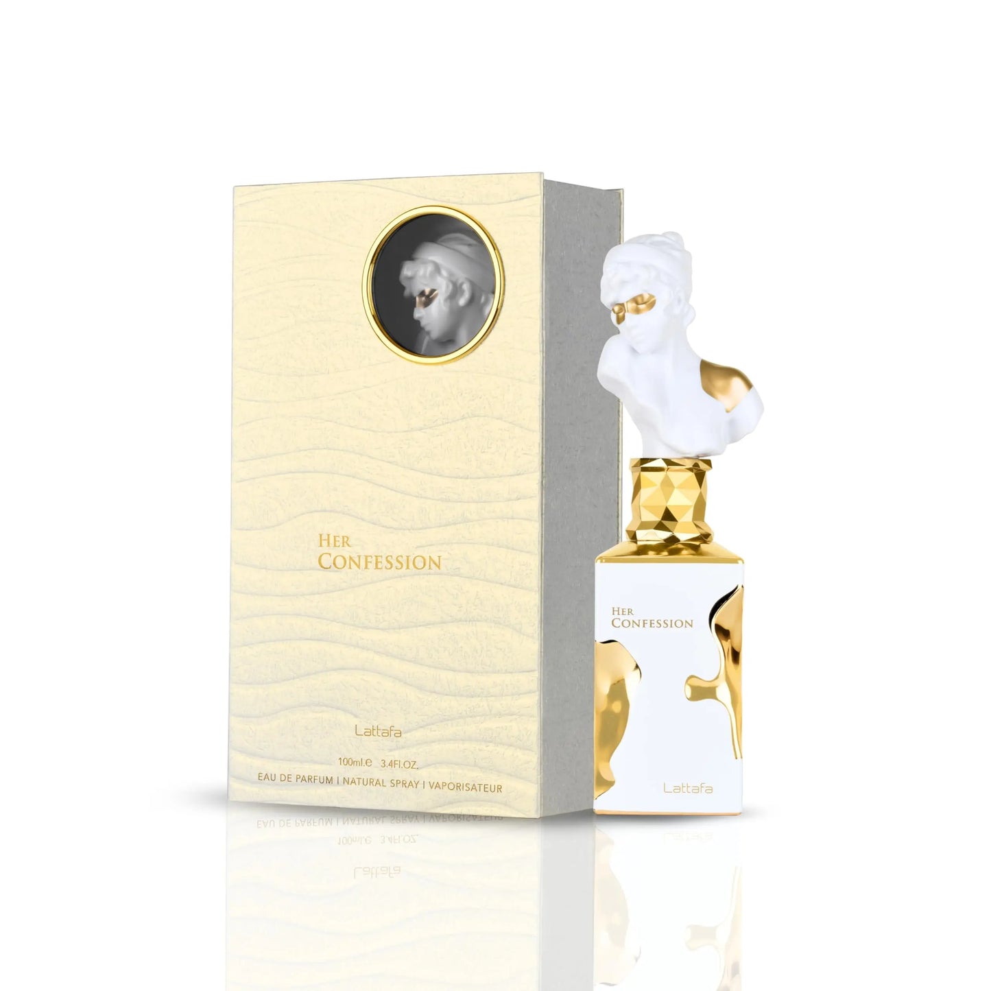 Lattafa His Confession for Men Eau de Parfum Spray Vanilla Floral Amber Musk - Eau de Parfum Long-Lasting Fragrance for Women