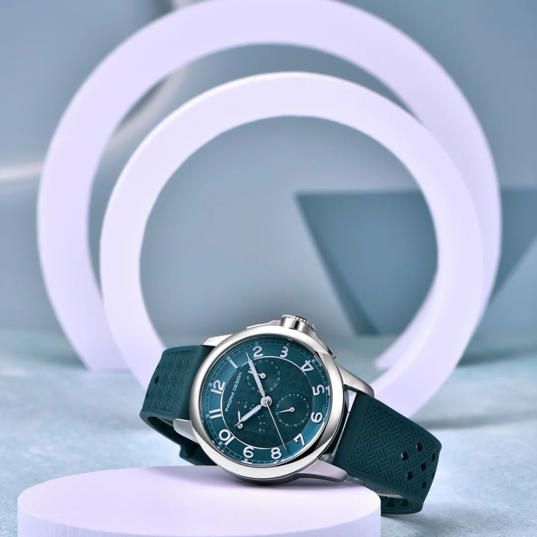 PAGANI DESIGN 2024 New Men's Quartz Watches VH88 Multifunction Stainless Steel Sapphire Business Sport Clock Watch for Men