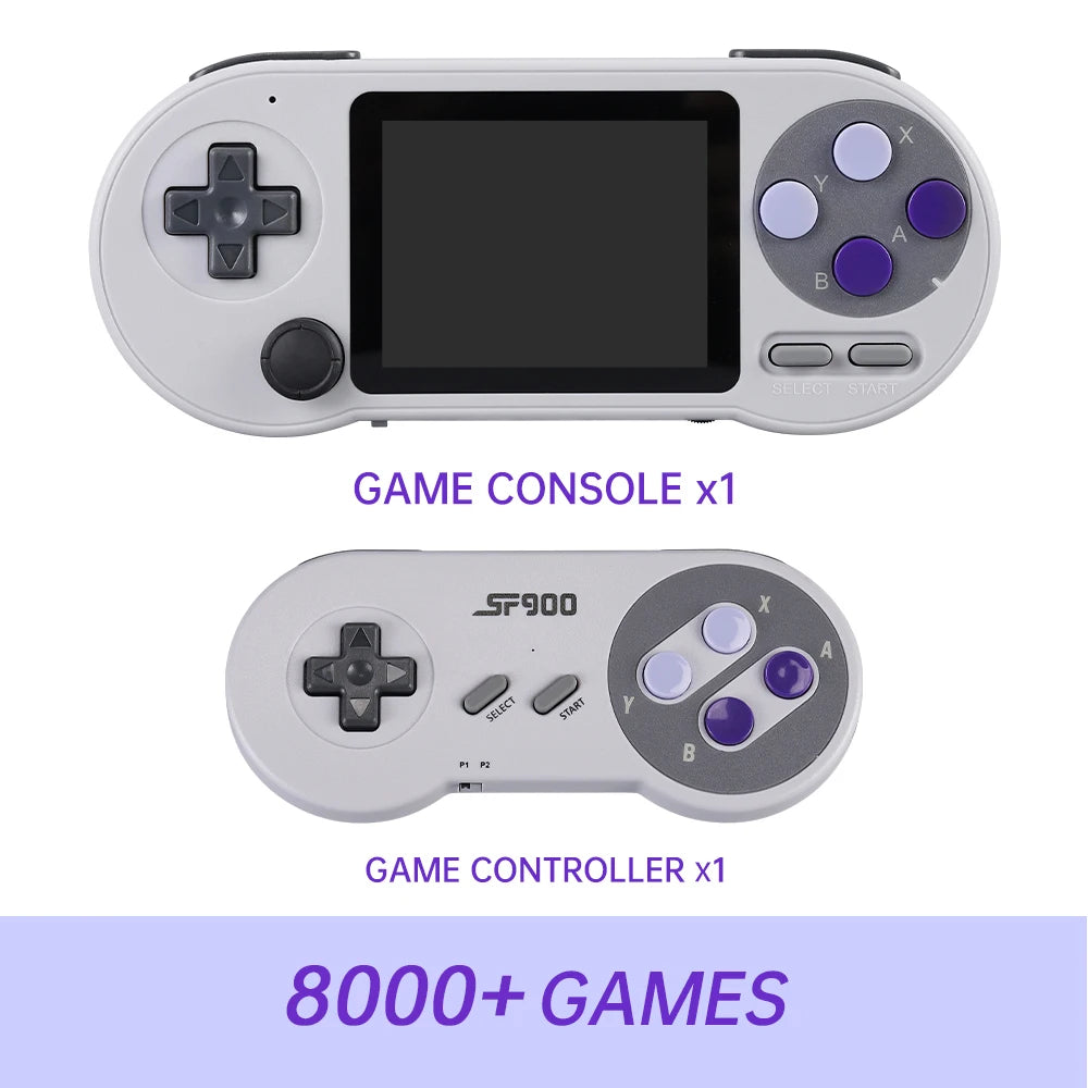 SF2000 3 inch IPS Screen Handheld Game Player Portable Video Game Console Built-in 8000+ Games Retro TV Game Player AV Output