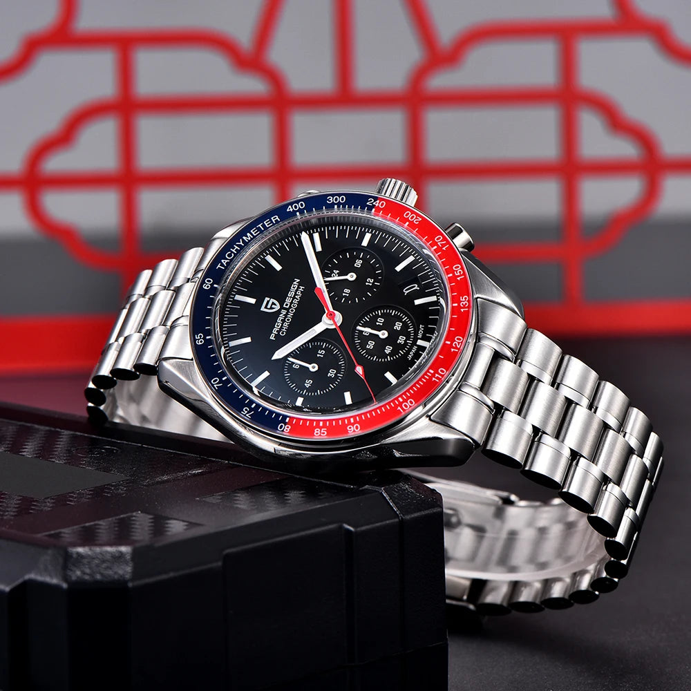 PAGANI DESIGN 2025 Men's Watches Luxury Quartz Watch For Man Chronograph AR Sapphire Mirror Auto Date Wrist Watches Reloj Hombre