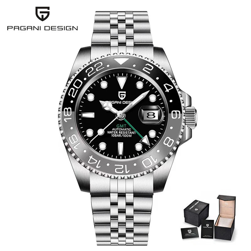 PAGANI DESIGN Men Watch Original Automatic Mechanical Watch For Man Scale Waterproof Luminous StainlessSteel watch Reloj PD-1662