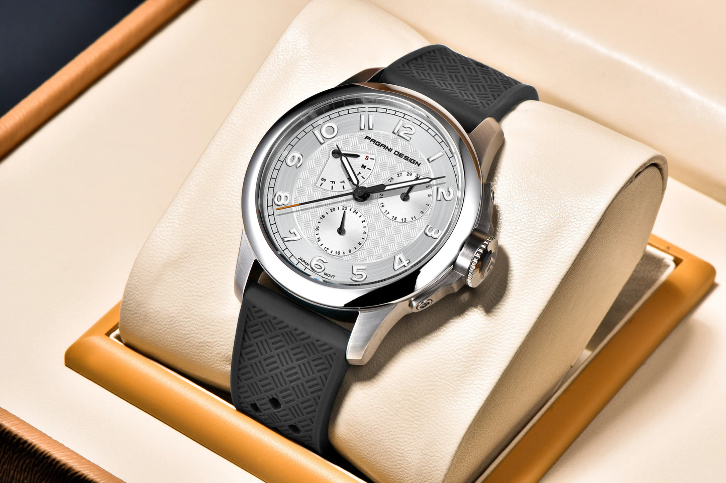 PAGANI DESIGN 2024 New Men's Watches Luxury Quartz Watch Men Multifunction Date Wrist watch Men Sapphire crystal Japan VH88 Movt