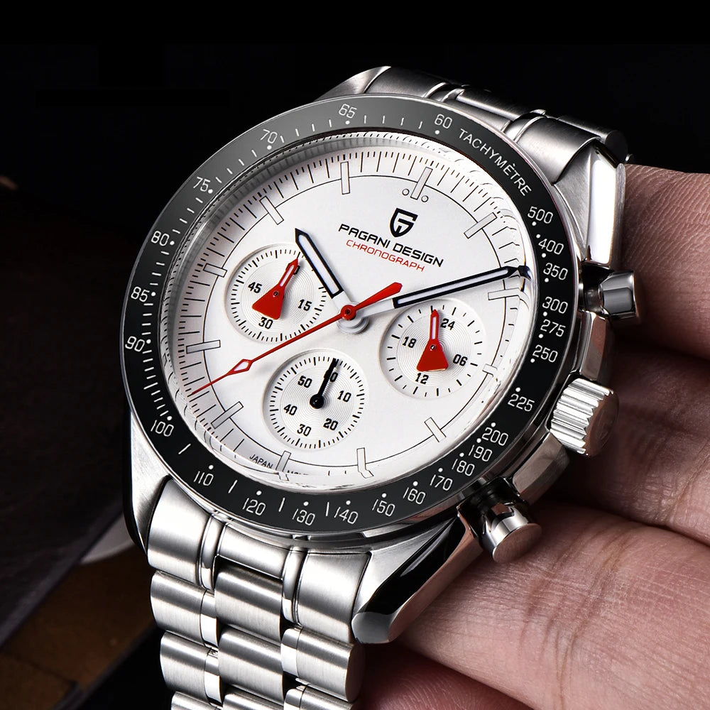 PAGANI DESIGN 2025 Men's Watches Luxury Quartz Watch For Man Chronograph AR Sapphire Mirror Auto Date Wrist Watches Reloj Hombre