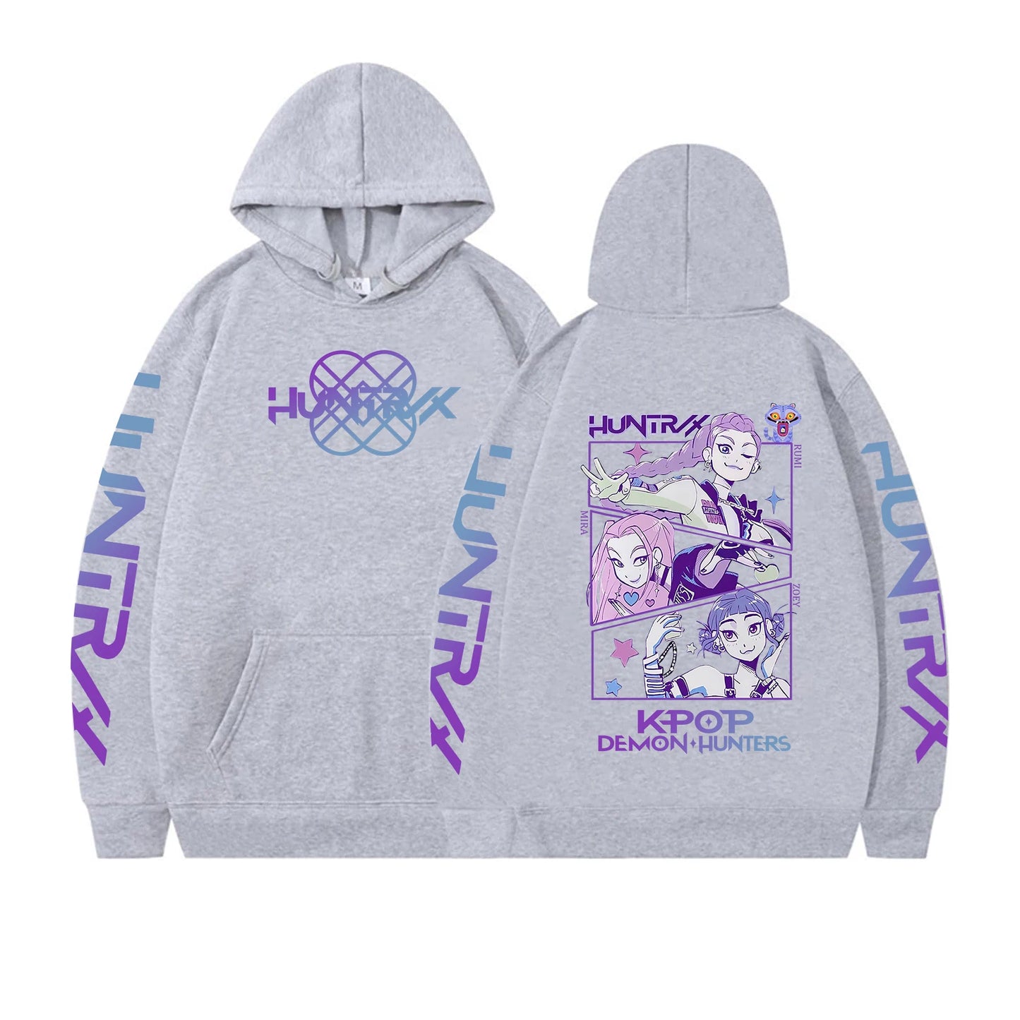 Hoodie Premium Demon Hunters Cute Derpy Tiger Huntrix Girls Group Y2K Hoodie Saja Boys Streetwear Anime Crewneck Merch for Fan