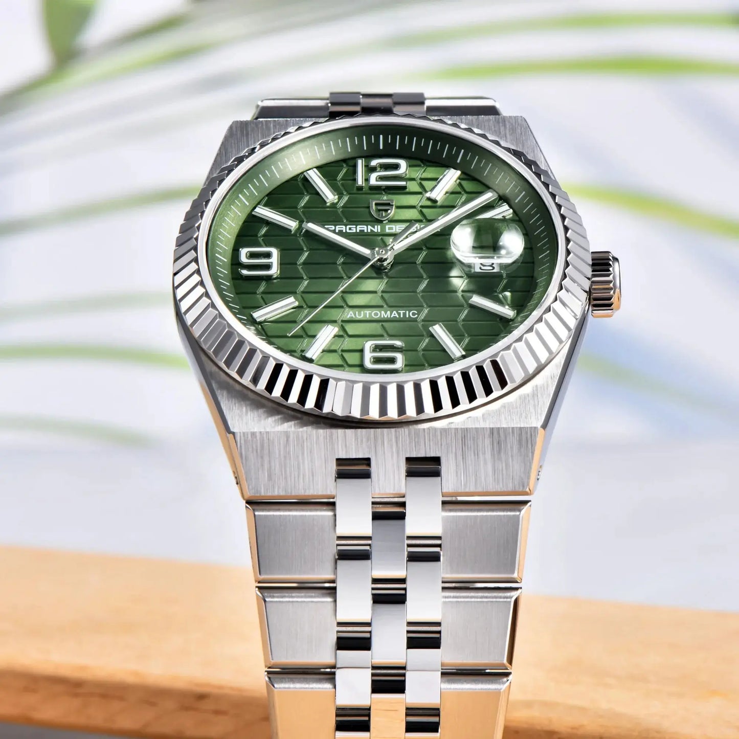 PAGANI DESIGN 3D Rhombus Dial Watches Luxury Automatic Watch Men Stainless steel Mechanical Wristwatch For Gift Box 2025 New