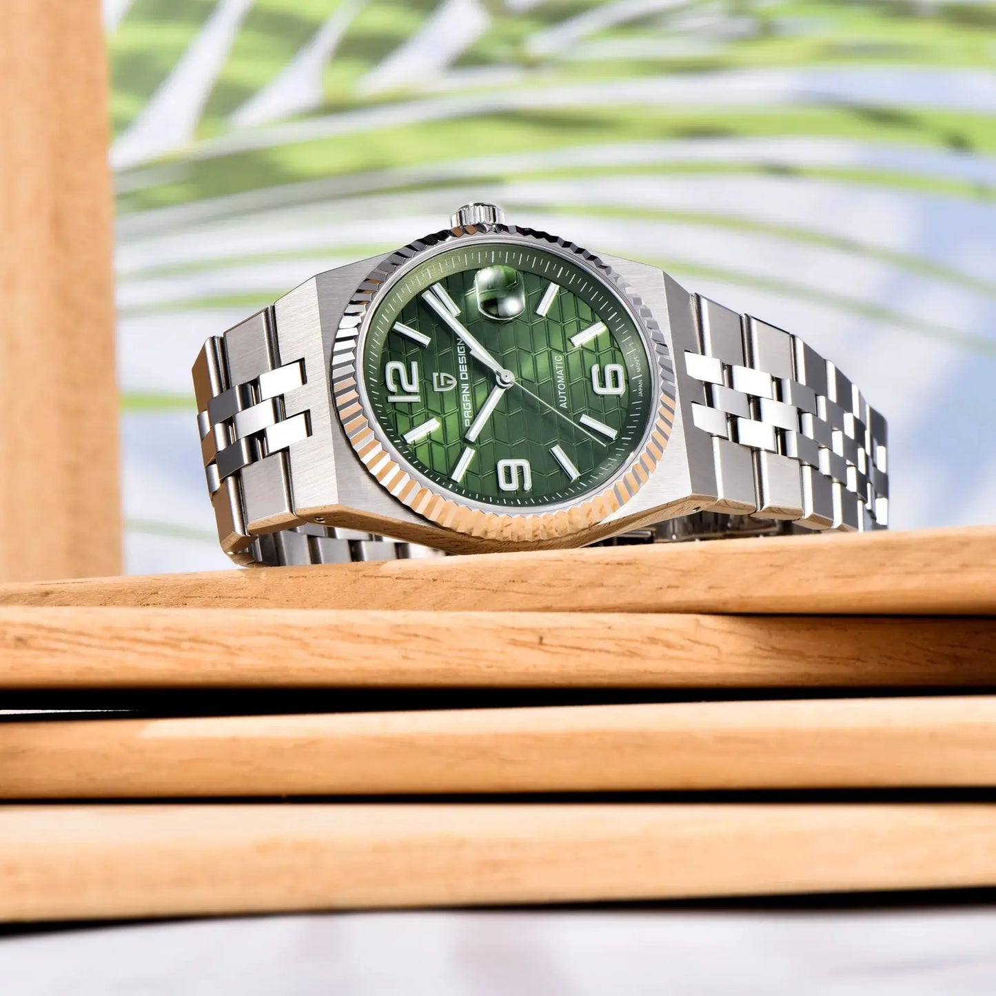 PAGANI DESIGN 3D Rhombus Dial Watches Luxury Automatic Watch Men Stainless steel Mechanical Wristwatch For Gift Box 2025 New