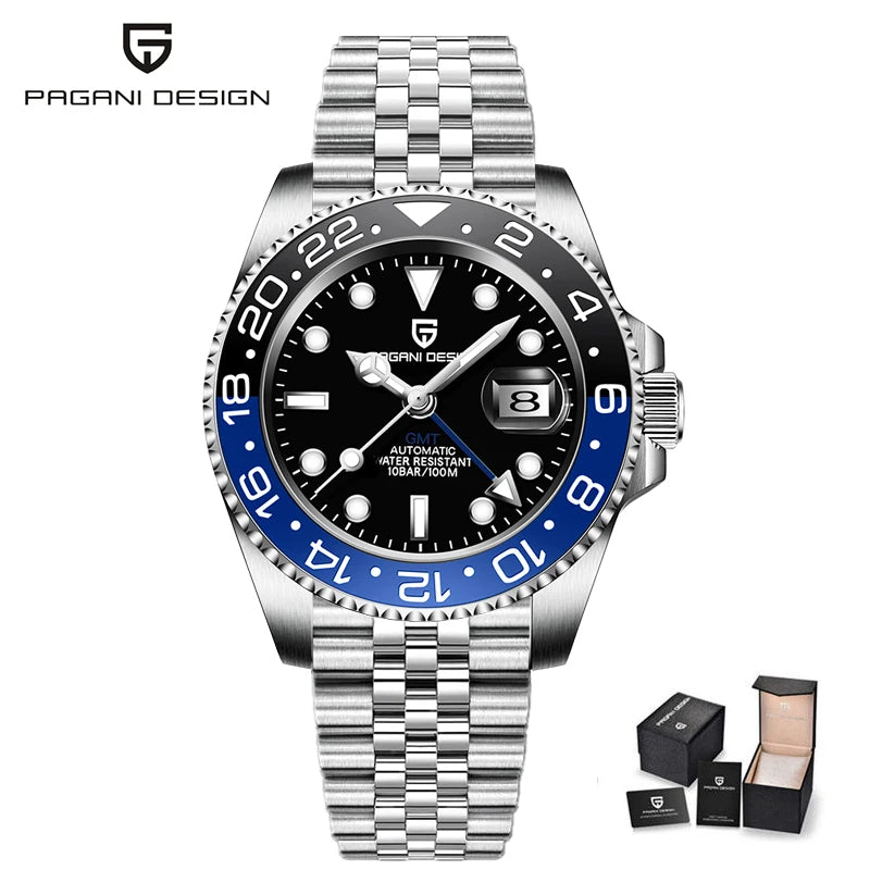 PAGANI DESIGN Men Watch Original Automatic Mechanical Watch For Man Scale Waterproof Luminous StainlessSteel watch Reloj PD-1662