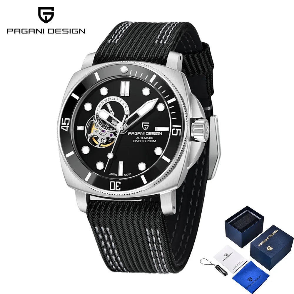 2025 Pagani design top Business Men's Mechanical Watch Luxury Sapphire NH39 stainless steel automatic Men's Watch 20BAR gift box