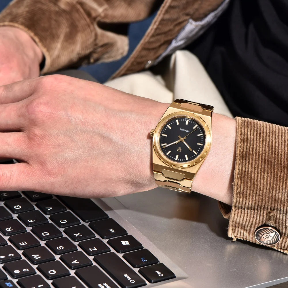 PAGANI DESIGN 2025 New Thin 7mm Fashion Men's Quartz Watch 10Bar Waterproof Stainless Steel Sapphire C3 Upgrade V2 reloj hombre