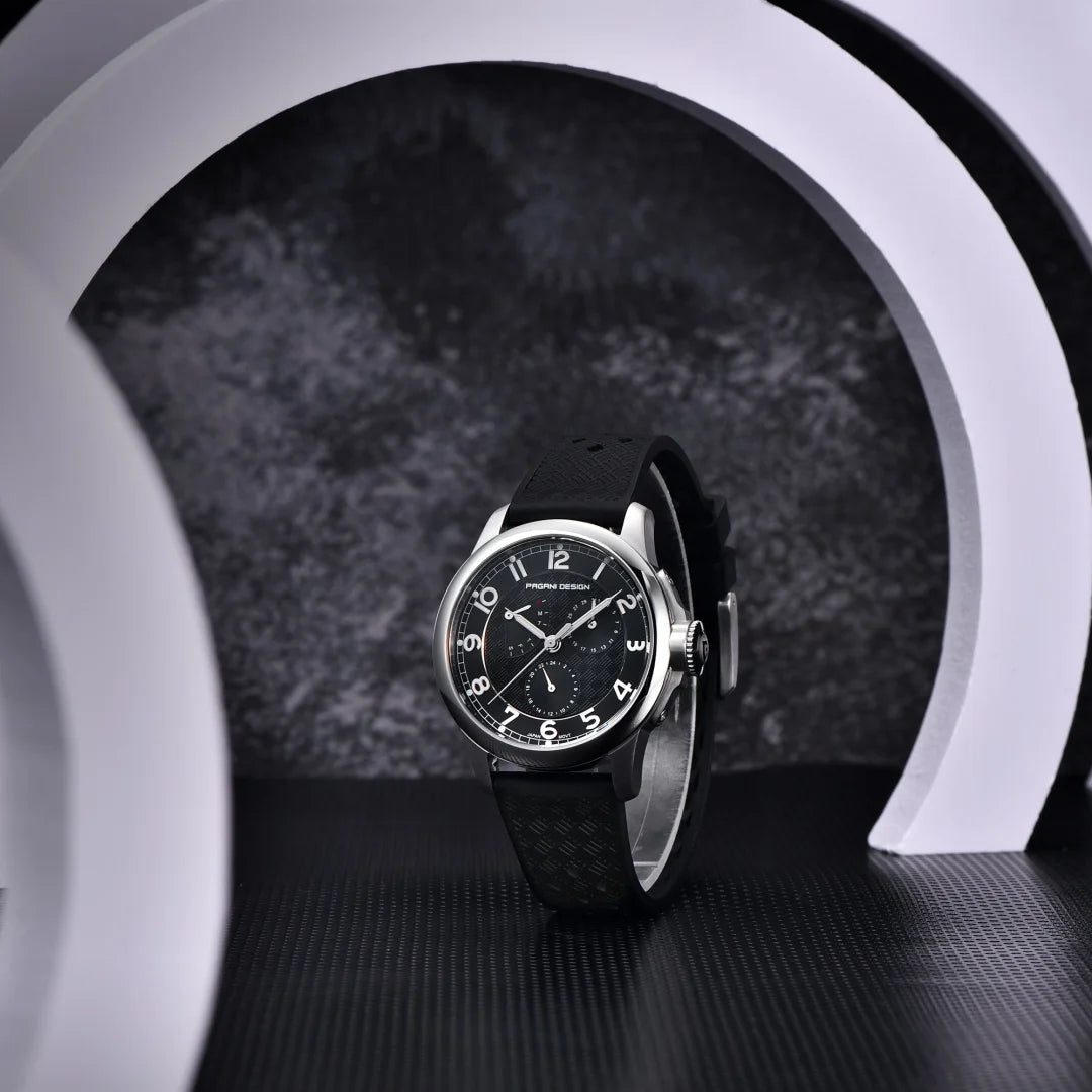 PAGANI DESIGN 2024 New Men's Quartz Watches VH88 Multifunction Stainless Steel Sapphire Business Sport Clock Watch for Men