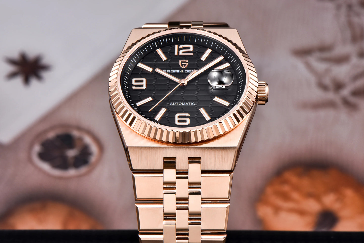 PAGANI DESIGN 3D Rhombus Dial Watches Luxury Automatic Watch Men Stainless steel Mechanical Wristwatch For Gift Box 2025 New