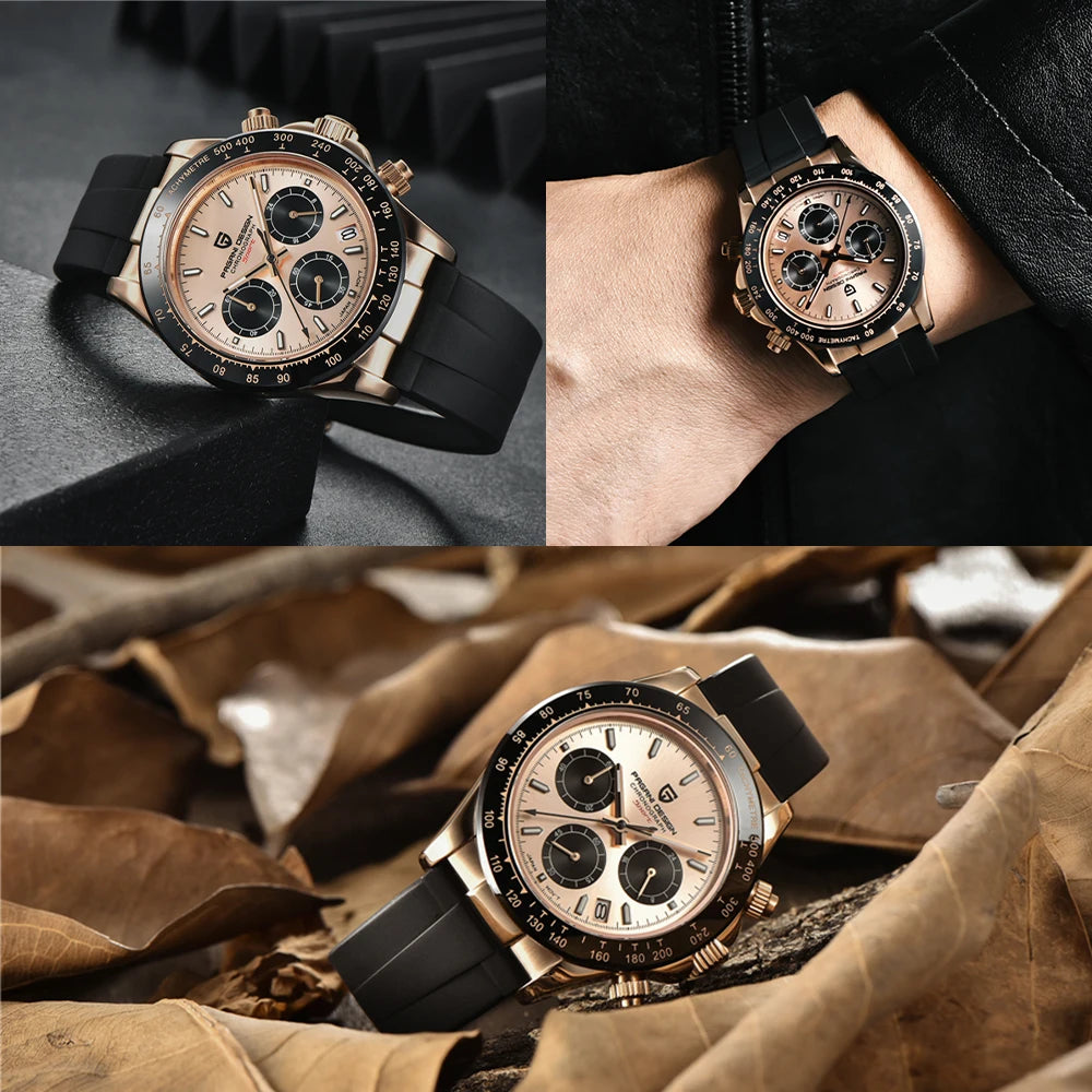 2024 PAGANI DESIGN Watch Men Quartz Top Brand Luxury Automatic Date Wristwatch for Men Waterproof Sport Chronograph Clock Mans
