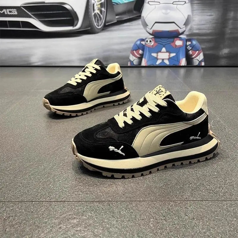 Men's Sneakers Shoes for Men Platform Sports Shoes Sports and Leisure Casual Sneaker Non-slip Fashion Wear-resistant Loafers