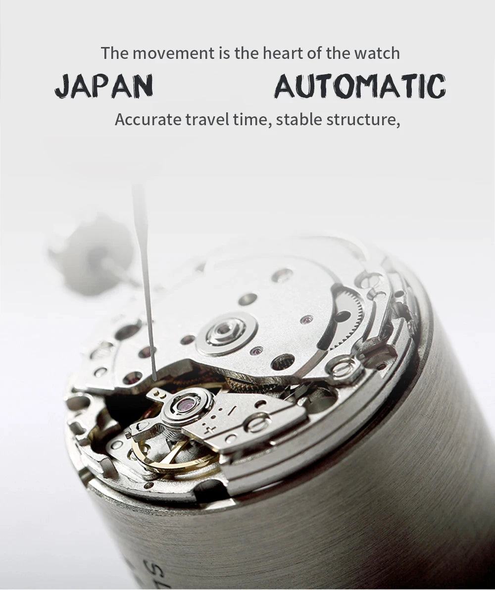 PAGANI DESIGN Men Mechanical Watch Luxury Automatic Watch Sport Stainless Steel 100M Waterproof Watch for Men