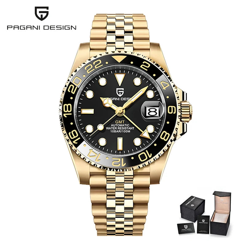 PAGANI DESIGN Men Watch Original Automatic Mechanical Watch For Man Scale Waterproof Luminous StainlessSteel watch Reloj PD-1662