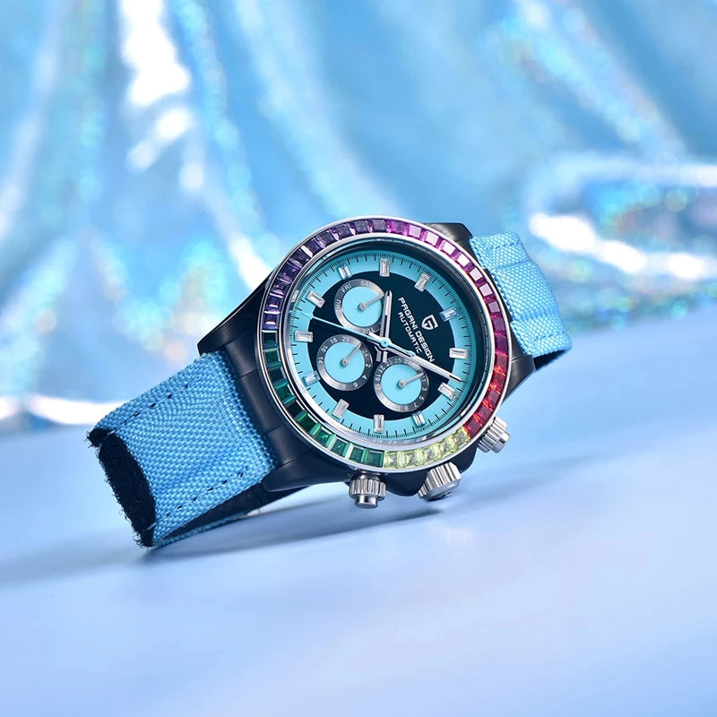 PAGANI DESIGN V2 40MM Rainbow Circle Luxury Men's Mechanical Watch Multifunction Automatic Watch Men's Sapphire Glass Waterproof