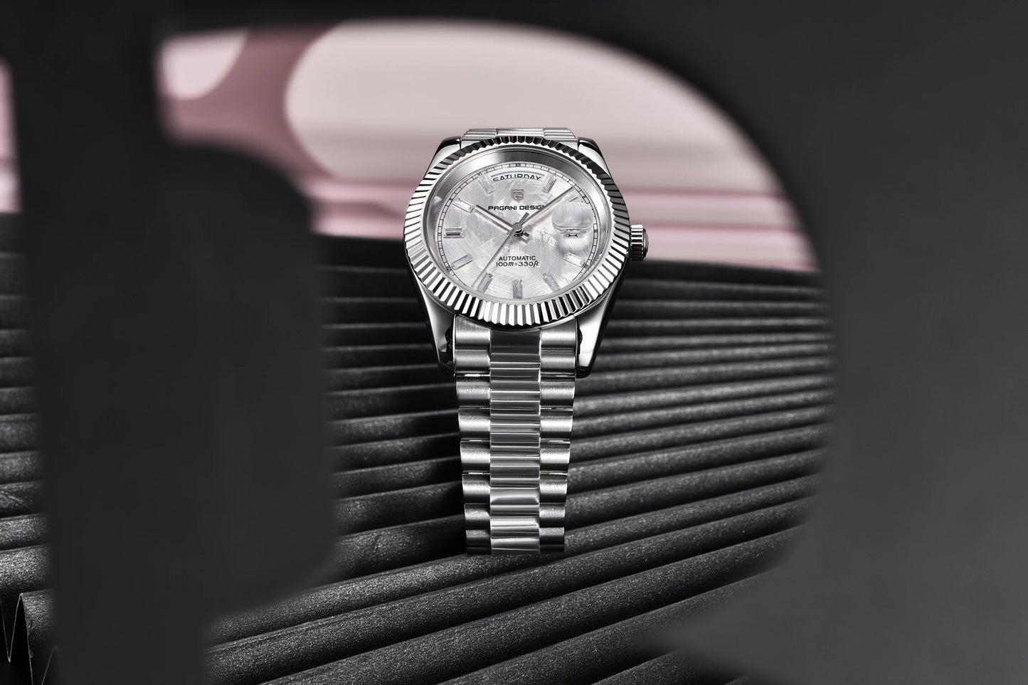 PAGANI DESIGN 2025 New Luxury Rose Gold DD40 Automatic Watch For Men NH36A Mechanical Wristwatch Men Stainless steel Waterproof