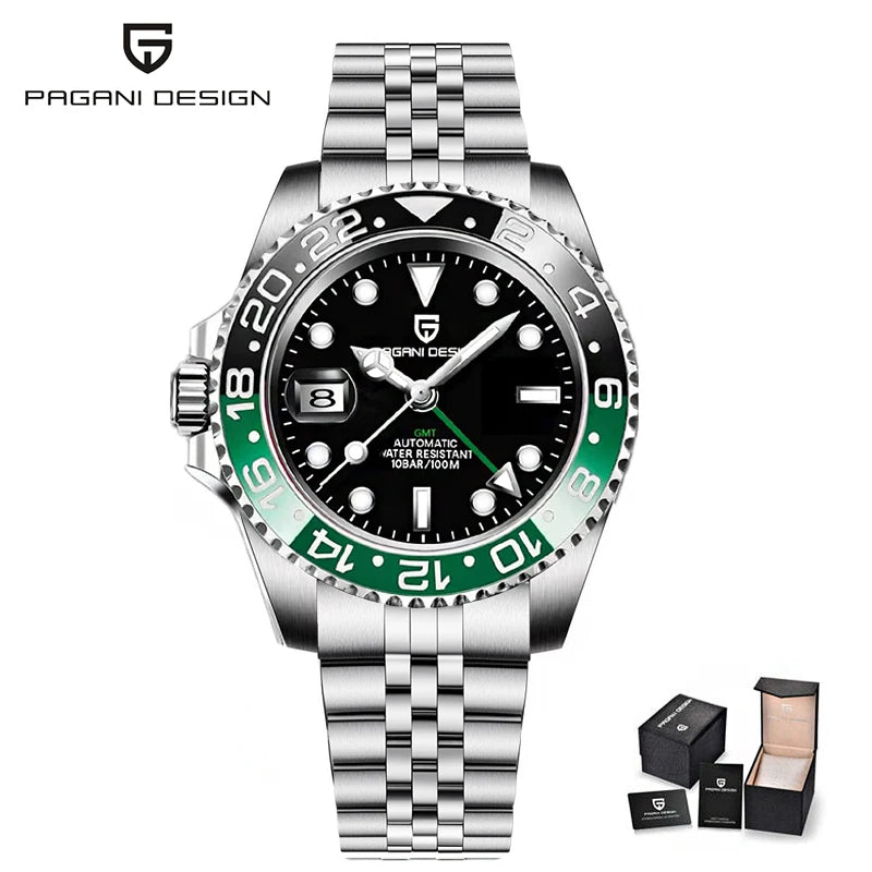 PAGANI DESIGN Men Watch Original Automatic Mechanical Watch For Man Scale Waterproof Luminous StainlessSteel watch Reloj PD-1662