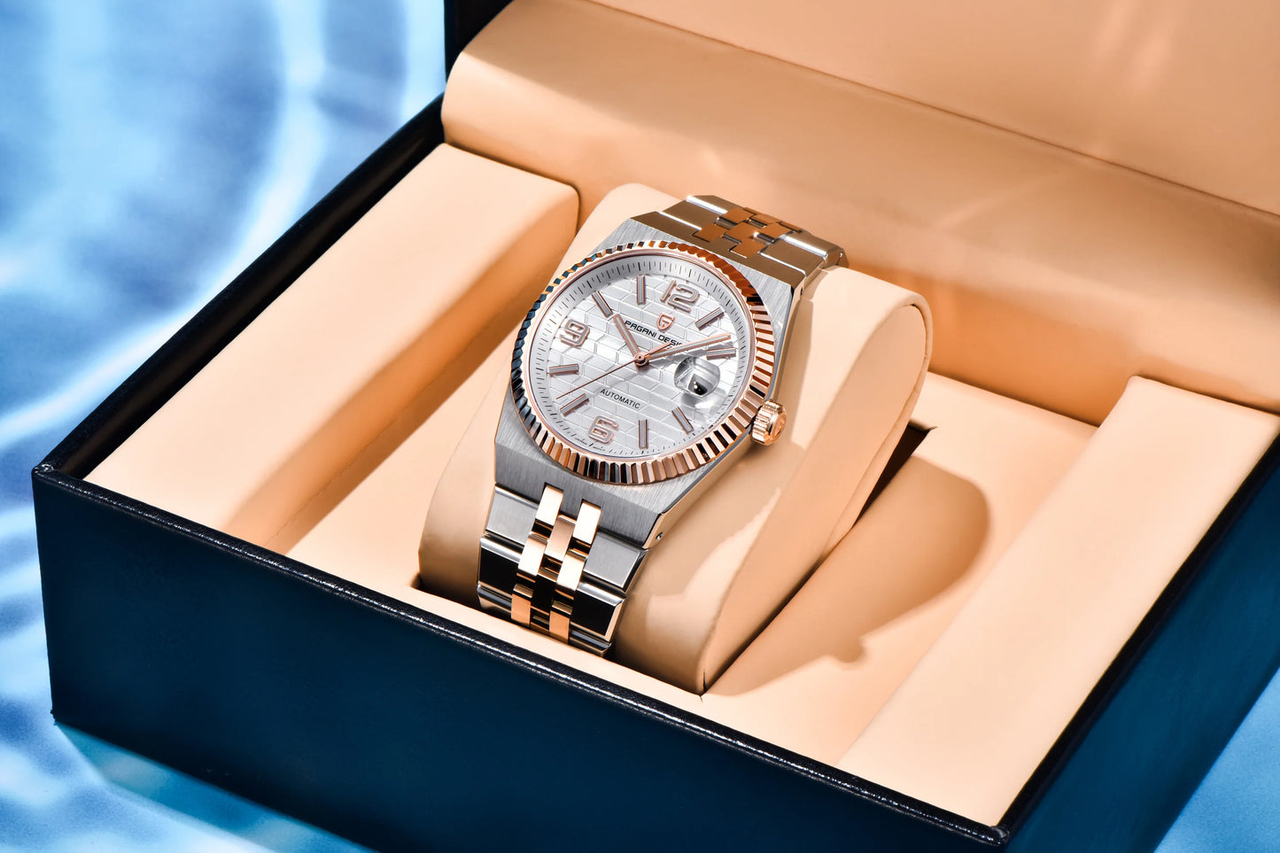 PAGANI DESIGN 3D Rhombus Dial Watches Luxury Automatic Watch Men Stainless steel Mechanical Wristwatch For Gift Box 2025 New