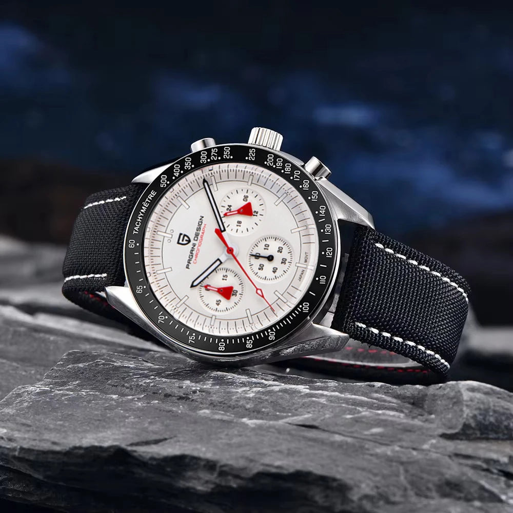 PAGANI DESIGN 2025 Men's Watches Luxury Quartz Watch For Man Chronograph AR Sapphire Mirror Auto Date Wrist Watches Reloj Hombre